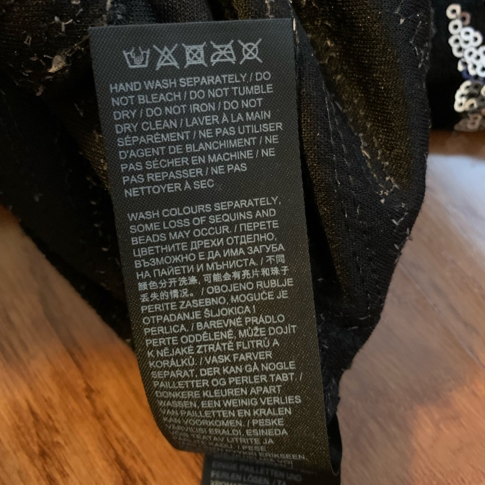 Capsule Faux Black Velvet and Silver Sequin Pants. Sz 18.   EUC!! - Picture 10 of 10